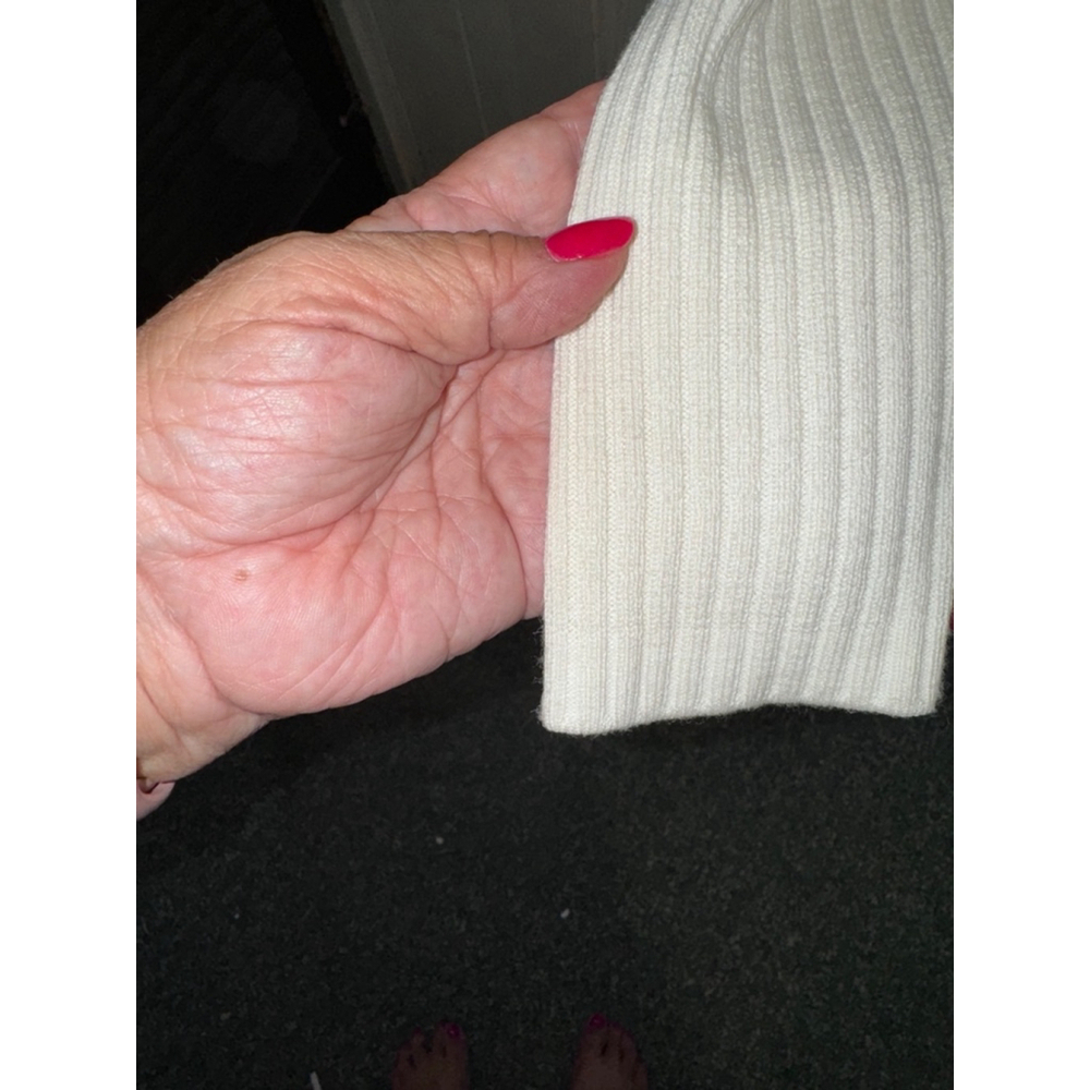 Athleta Asymmetrical Cardigan Sweater Size S White - Picture 2 of 9